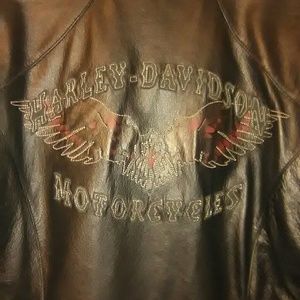Women's Vintage Harley motorcycle jacket (XL)